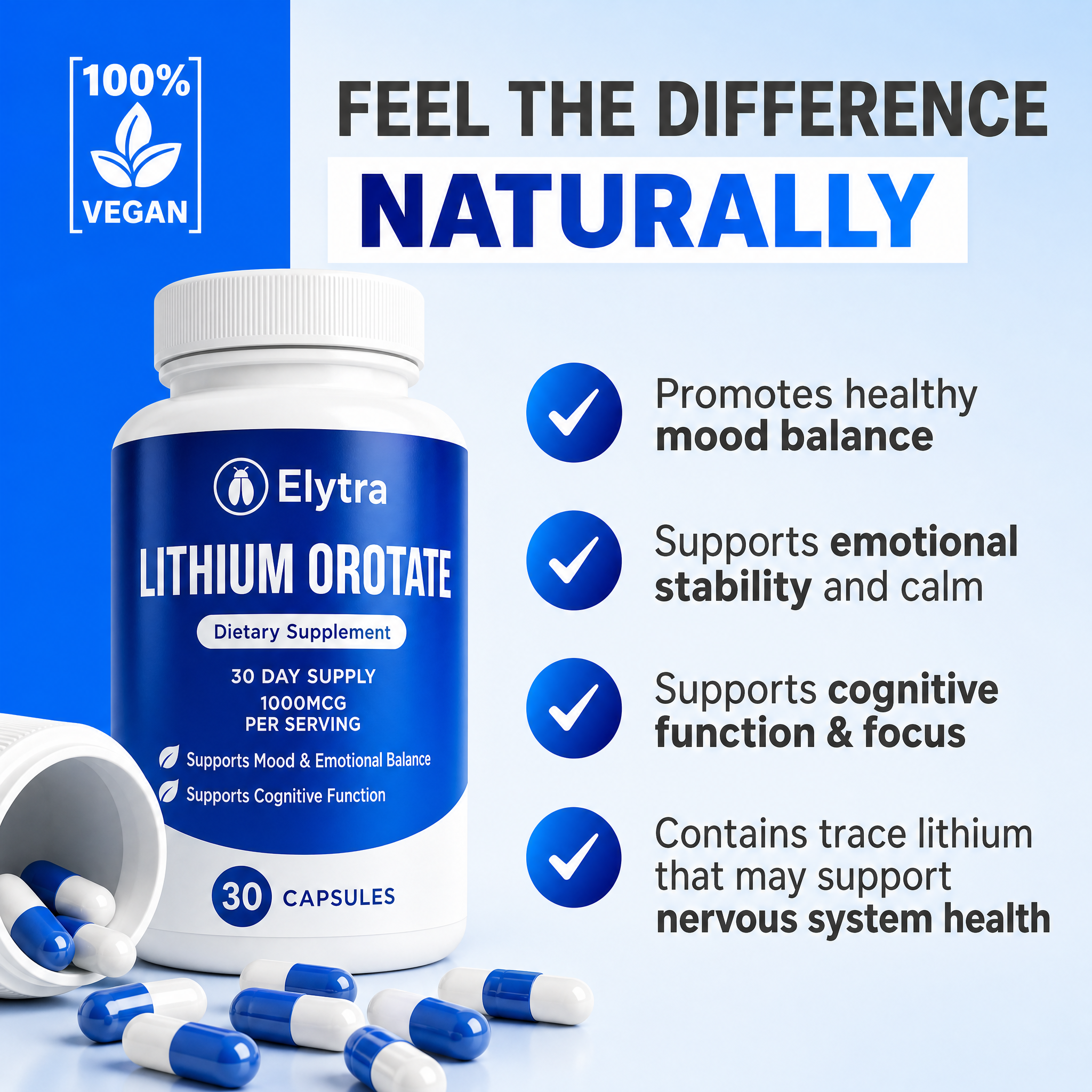 Lithium Orotate (1000 mcg)