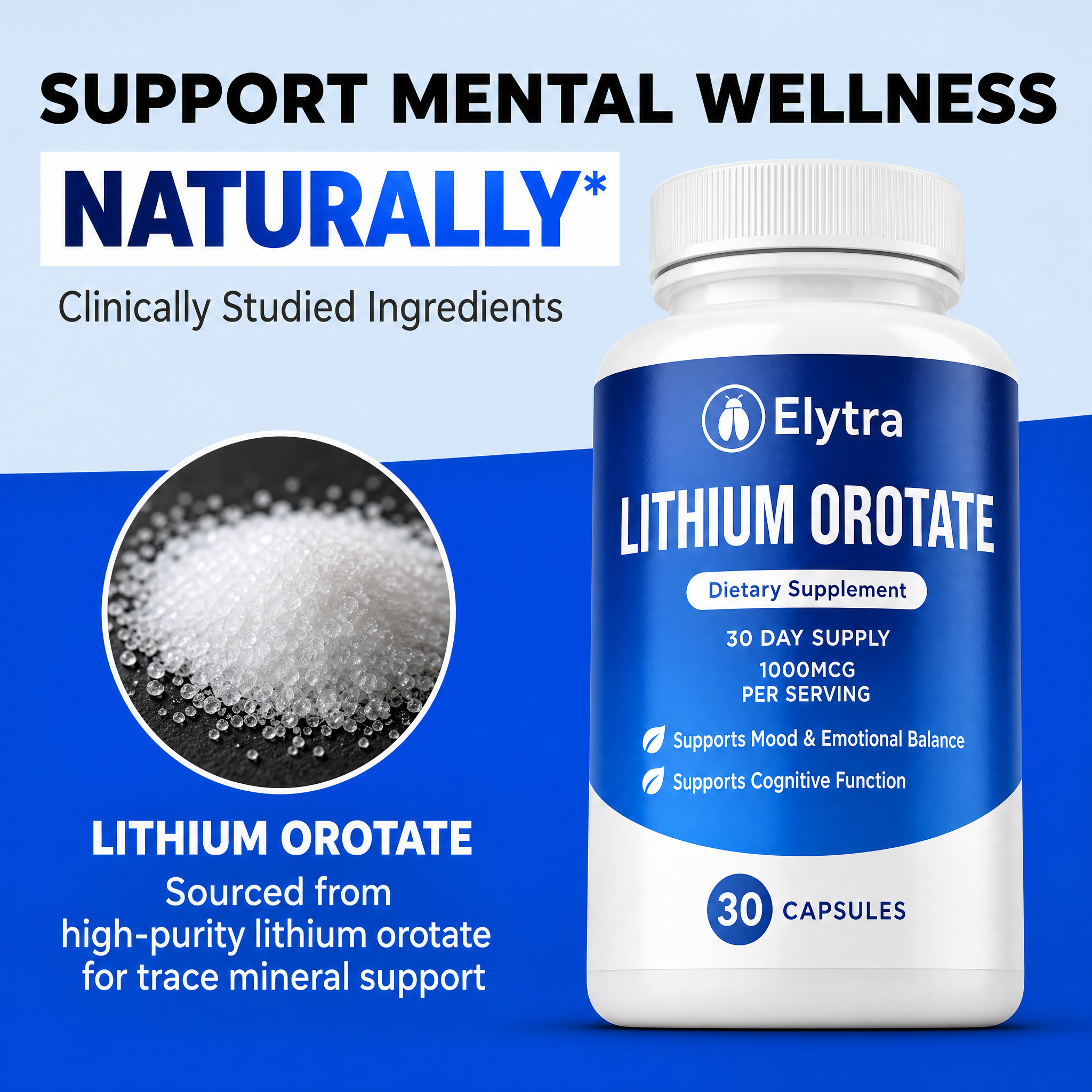 Lithium Orotate (1000 mcg)